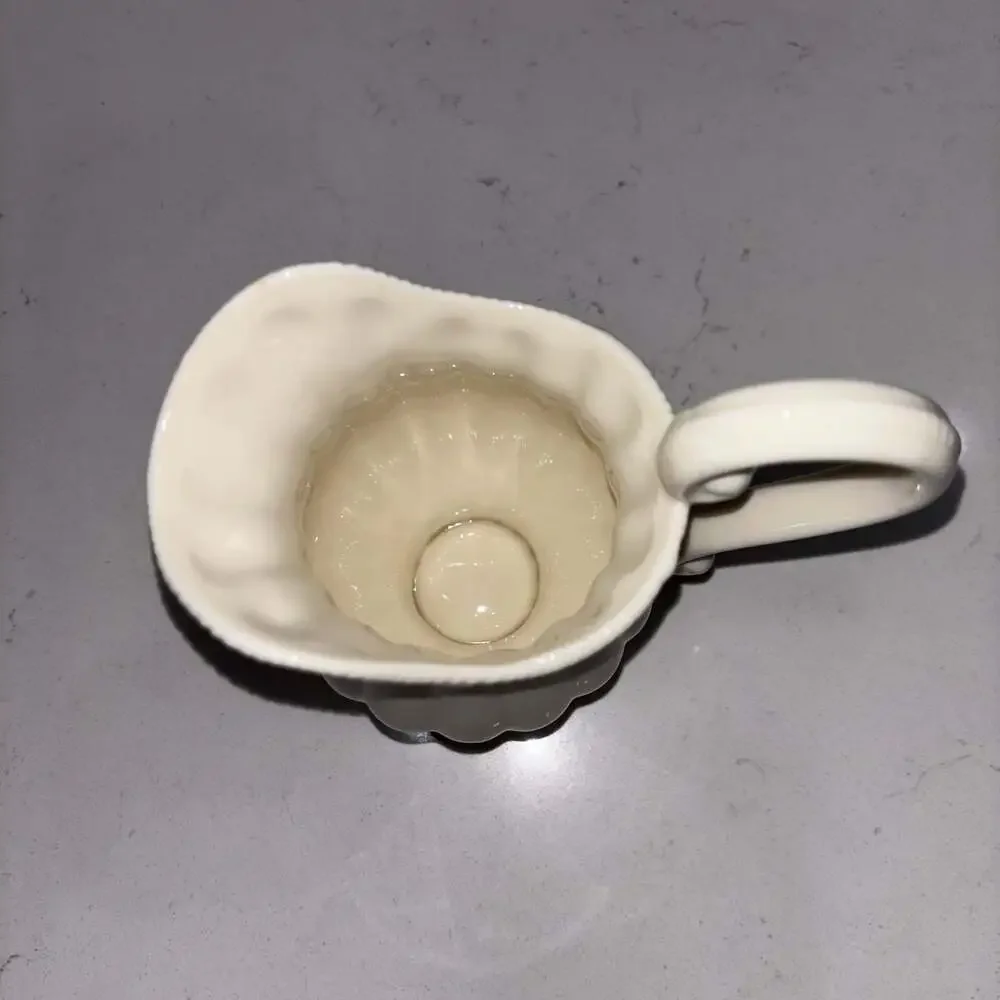 L. GODINGER & CO. Elegant Ivory Porcelain Small Creamer Pitcher Syrup
